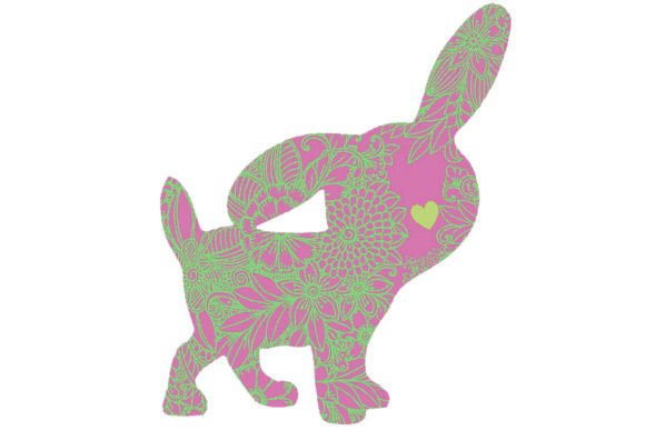6 Easter Bunny Stickers for Creative Design Projects