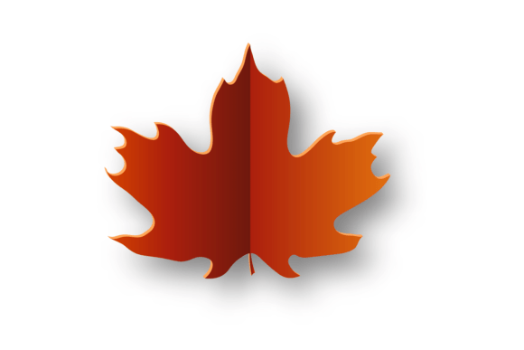 Autumn Paper Cut Maple Leaf Decorative