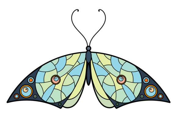 Decorative Color Ornament Wings Butterfly: A Versatile Design Element for Creative Professionals