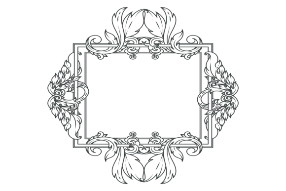 Decorative Frame with Ornate Filigree. V: A Timeless Design Element for Modern Creatives