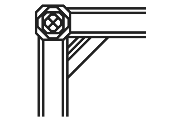Decorative Geometric Corner: A Minimalist Design Element for Modern Spaces