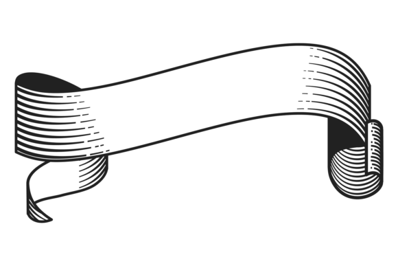 Decorative Ribbon Scroll: The Timeless Touch of Vinatge Engrav