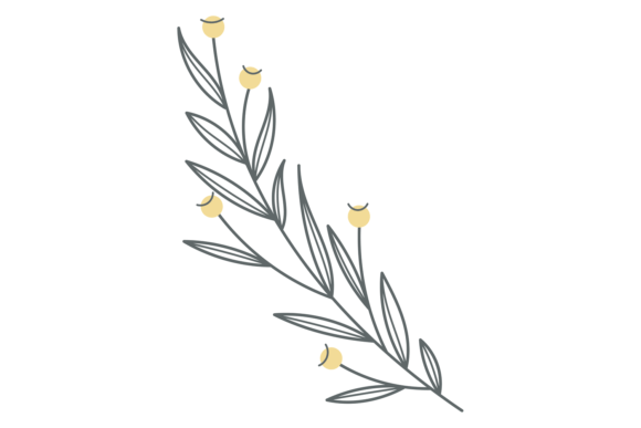 Floral Element Decorative Branch: Elevating Design with Natural Elegance