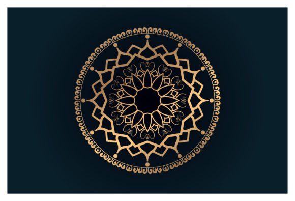 Gold Mandala Decorative Element: A Versatile Design Asset for Modern Creatives
