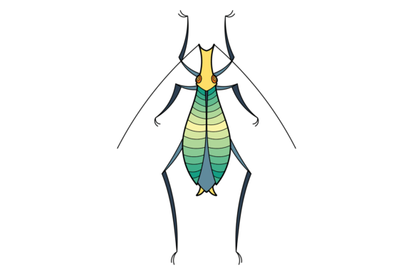 Green Bug. Decorative Natural Insect in: A Trendsetting Element for Modern Design and Branding