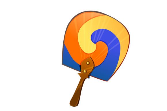 Japanese Decorative Holding Hand Fan Design