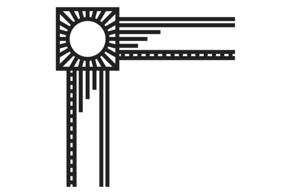 Minimal Line Corner Element Decorative