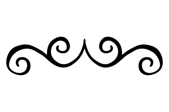 Ornate Elegant Decorative Swirl Divider: A Timeless Design Element for Modern Projects