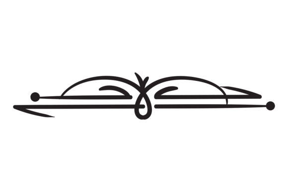 Ornate Text Divider. Decorative Line Pag