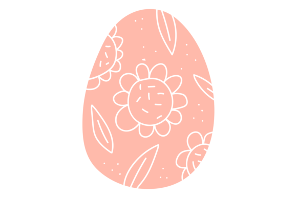 Pink Egg with Decorative Pattern: Cute E and Its Uses in Design