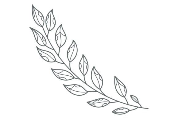 Plant Branch. Decorative Floral Element: Strategic Use in Design and Branding