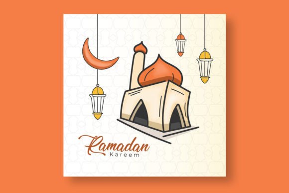 Ramadan Kareem Decorative Festival Card: A Beautiful Way to Celebrate with Fully Editable Files