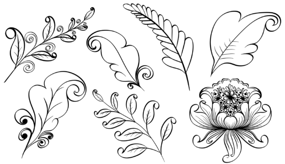 Set Decorative Elements Png: A Versatile Design Resource for Creative Projects