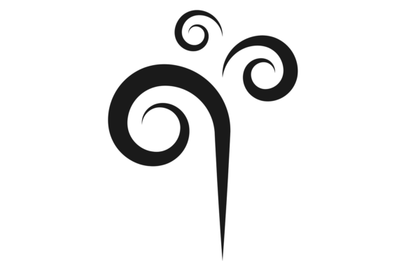 Spiral Ink Stroke. Decorative Water Spla