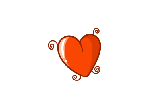 Valentine Sticker Orange Decorative Love: A Versatile Design Element for Creative Projects