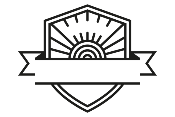 Vintage Badge in Decorative Shield Shape: A Timeless Design Element for Modern Creativity