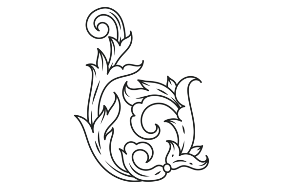 Vintage Filigree: Ancient Decorative Element