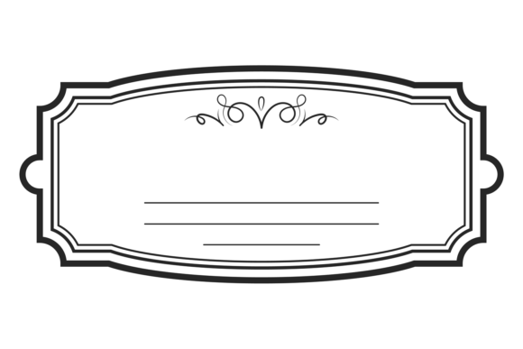 Vintage Linear Frame: A Simple Decorative Element for Timeless Design